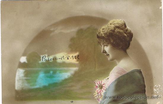 Postales: TARJETA POSTAL ANTIGUA, TEM&Aacute;TICA, GALANTES Y MUJERES, 19 MAYO 1.922