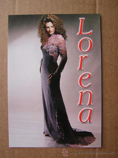 Postales: POSTAL DE LA CANTANTE LORENA - Foto 1