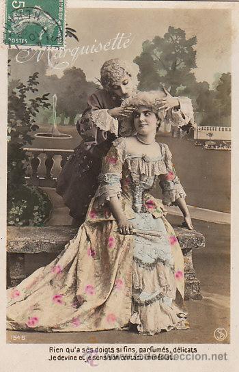 Cartoline: escena galante, circulada en 1909