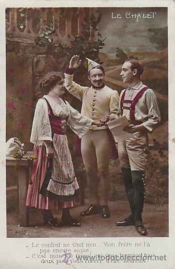 Cartoline: escena del teatro. el Chalet