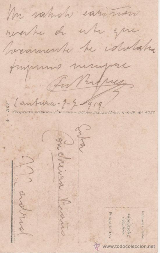 Postales: SANTURCE - MADRID - 1919 - Foto 2