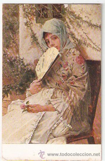 Postais: CASIMIRO SAEZ. n&ordm; 343. ANDALUZAS . C.S. Litografica- Sin escribir. - V i B