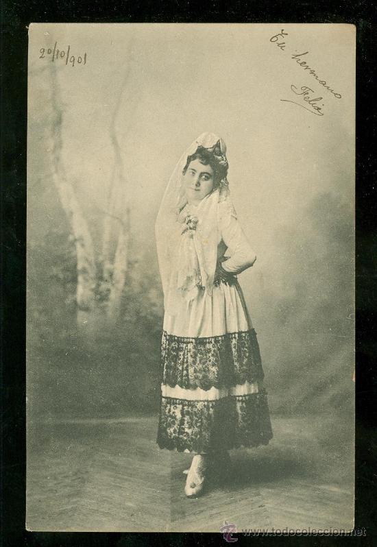 Postais: TARJETA POSTAL DE MUJERES. COLECCION COMPANY BELLEZAS ESPA&Ntilde;OLAS. SERIE 3. REVERSO NO DIVIDIDO.