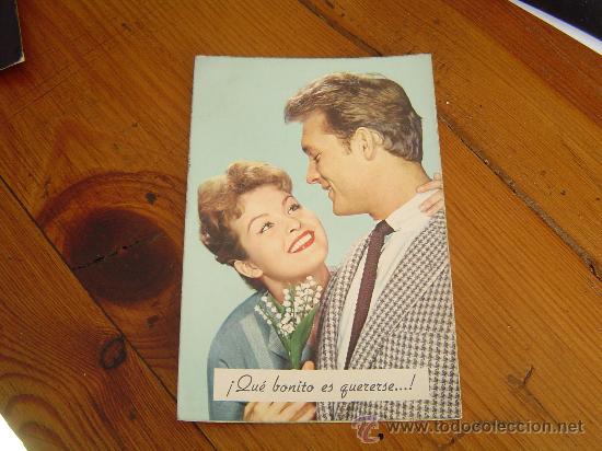 Postais: Bonita postal rom&aacute;ntica a&ntilde;os 60