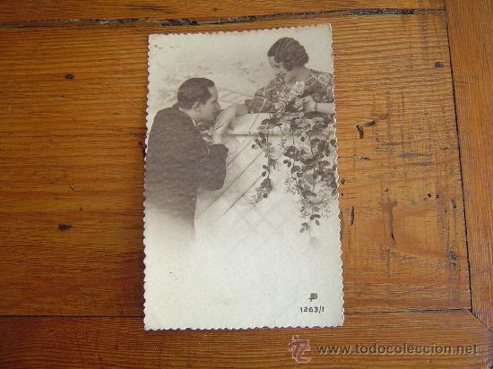 Postales: Bonita postal rom&aacute;ntica . - Foto 1