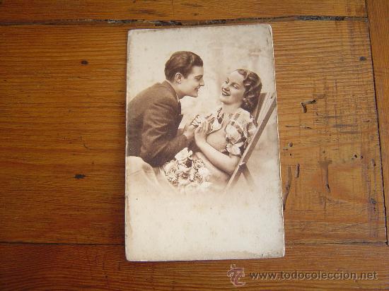 Postales: Bonita postal rom&aacute;ntica . - Foto 1