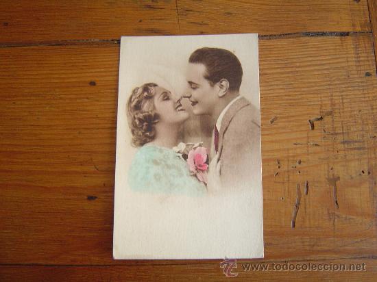 Postales: Bonita postal rom&aacute;ntica . - Foto 1