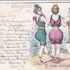 Postales: BONITA Y RARA POSTAL DE 1895 CIRCULADA DESDE COLBERG A RUMMELSBURG (ALEMANIA).