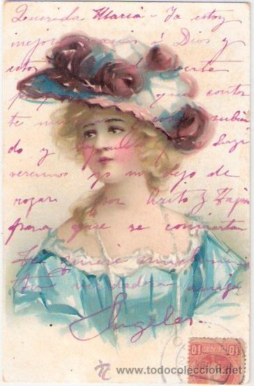 Postkarten: TARJETA POSTAL. GALANTES Y MUJERES.