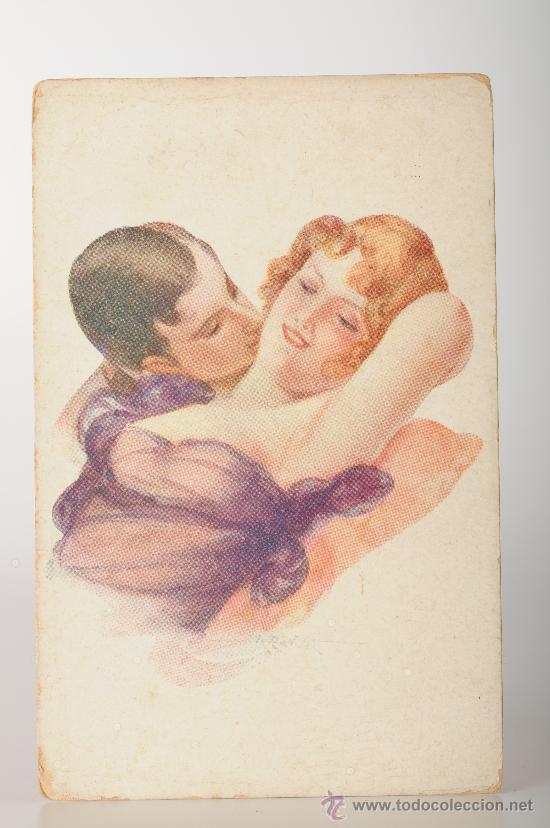 Postais: Postal ilustrada por A.Penot &rdquo;Les Baisers&rdquo;, s&eacute;rie 46
