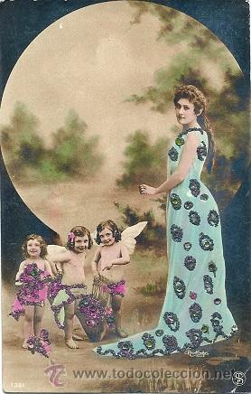 Postais: 8219 - PRECIOSA POSTAL S.I.P. - CIRCULADA 1906 - REUTLINGER 1361 (PARIS)