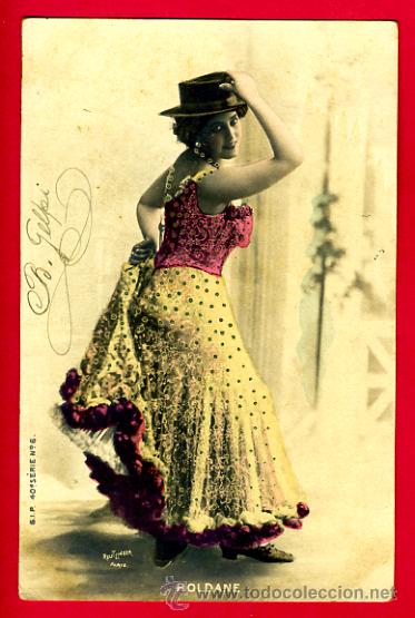 Cartoline: POSTAL, ARTISTA, CUPLETISTA , ORIGINAL, ANTIGUA, ROLDANE,    P60959