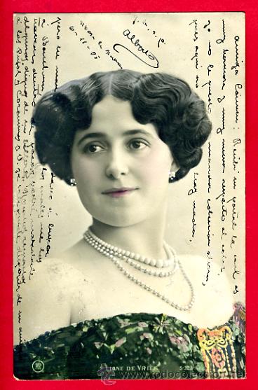 Postais: POSTAL, ARTISTA, CUPLETISTA , ORIGINAL, ANTIGUA, LIANE DE VRIES,    P60981