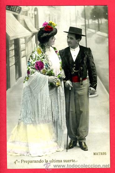 Cartes Postales: POSTAL, ARTISTA, CUPLETISTA , ORIGINAL, ANTIGUA, PREPARANDO LA ULTIMA SUERTE,    P60988