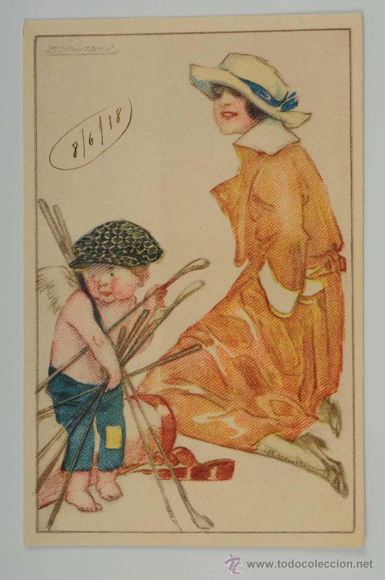 Cartoline: Postal ilustrada por Mauzan