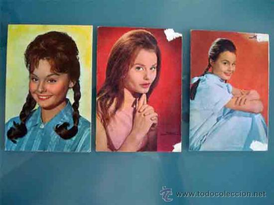 Postales: LOTE POSTALES ROCIO DURCAL,3 UNIDADES 1964-65 Ed. FHER