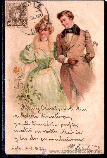 TARJETA POSTAL DE MUJERES.