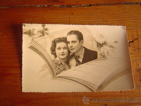 Postais: Bonita postal rom&aacute;ntica .. A&ntilde;os 40