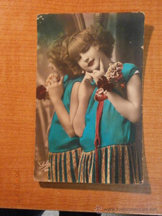 Postales: ANTIGUA POSTAL MUJER.LOLA N&ordm; 187  ESCRITA