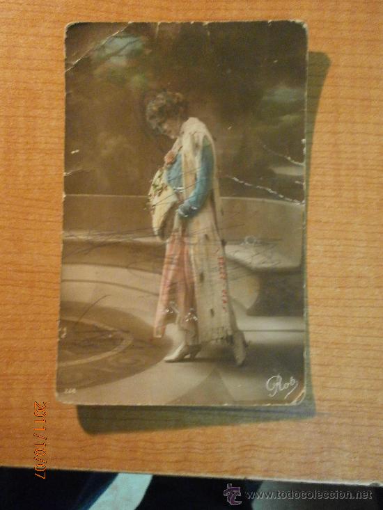 Postales: ANTIGUA POSTAL  MUJER. ROB ESCRITA - Foto 1