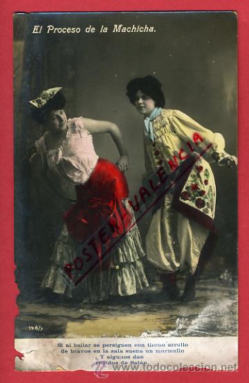 Postcards: CUPLETISTA, EL PROCESO DE LA MACHICHA, ANTIGUA,   P64619