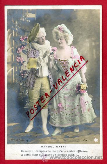 Postcards: CUPLETISTA, MANDOLINATA, ANTIGUA,   P64633