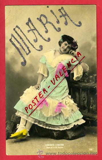 Postcards: CUPLETISTA, CONCHITA LEDESMA, ANTIGUA,   P64640