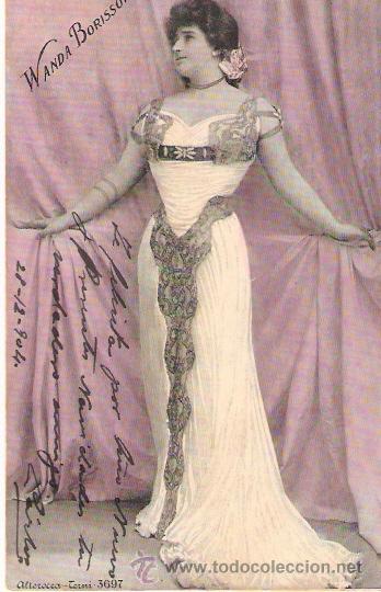 Postkarten: TARJETA POSTAL. GALANTES Y MUJERES. N&ordm; 3697. WANDA BORISSOF. ALTEROCCA-TERMI.