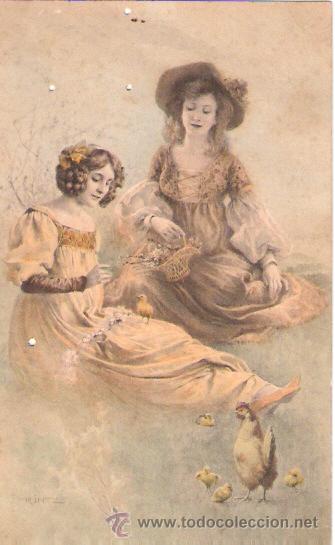 Postkarten: TARJETA POSTAL. GALANTES Y MUJERES. N&ordm; 356. ED. M. MUNK VIENNE.