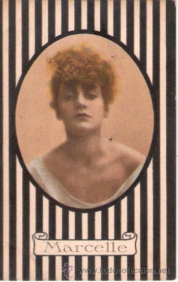 Postcards: TARJETA POSTAL. GALANTES Y MUJERES. N&ordm; 19-3. MARCELLE. ED. UFF. REV. STAMPA MILANO.