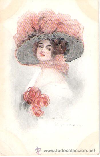 Cartoline: TARJETA POSTAL. GALANTES Y MUJERES. SERIE 894. AMERICAN BEATY.