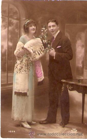 Cartoline: TARJETA POSTAL. GALANTES Y MUJERES. N&ordm; 1039. OLIVIERY MANTERRE.