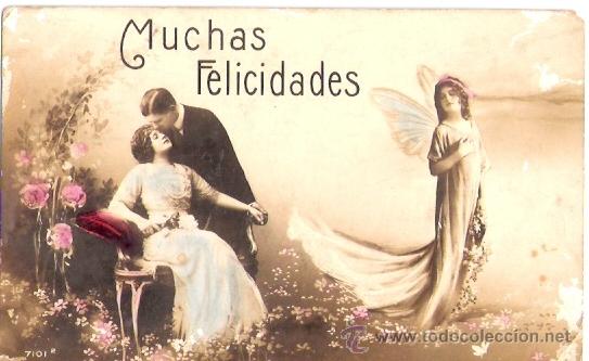 Cartoline: TARJETA POSTAL. GALANTES Y MUJERES. N&ordm; 7101/2.
