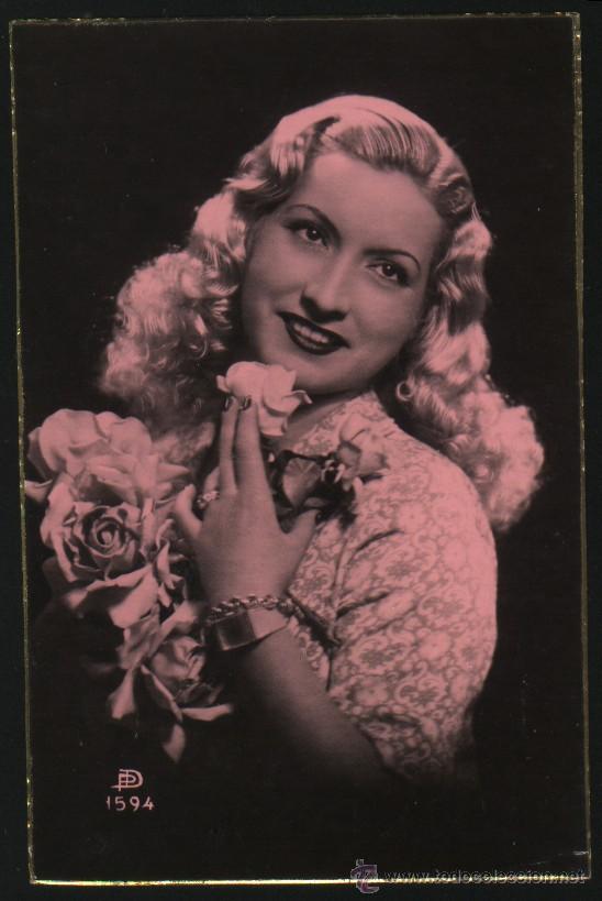 Cartoline: S-4037- ANTIGUA POSTAL ROMANTICA CON MUJER.