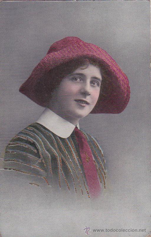 Cartoline: Postal antigua , mujer , moda, 8