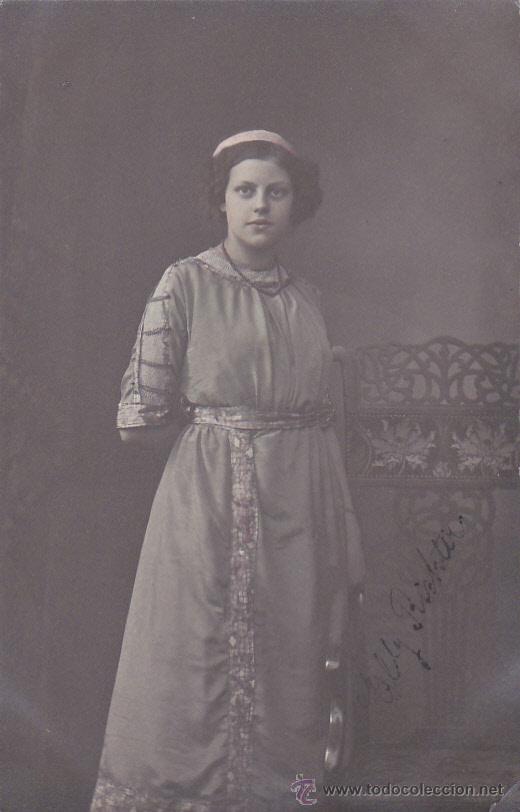 Cartoline: Postal antigua , mujer , moda, 8