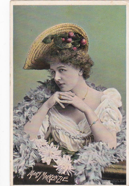 Cartoline: Inglaterra, postal antigua ,  mujer, moda, Mary Mac Kenzie, artista , 9