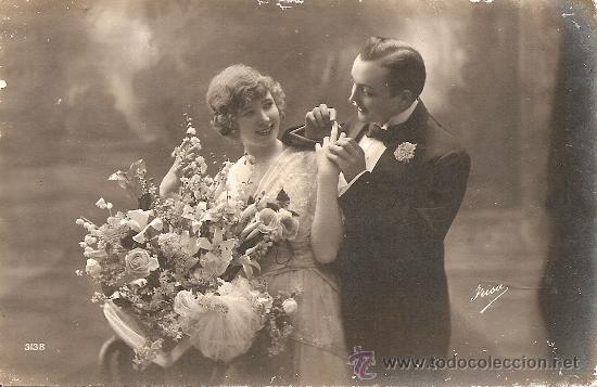 Cartoline: POSTAL ROMANTICA PRINCIPIOS 1900