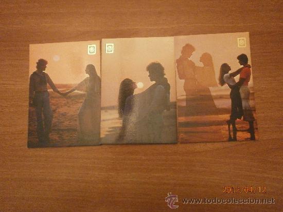 3 POSTALES PAREJAS DIFERENTES SIN CIRCULAR