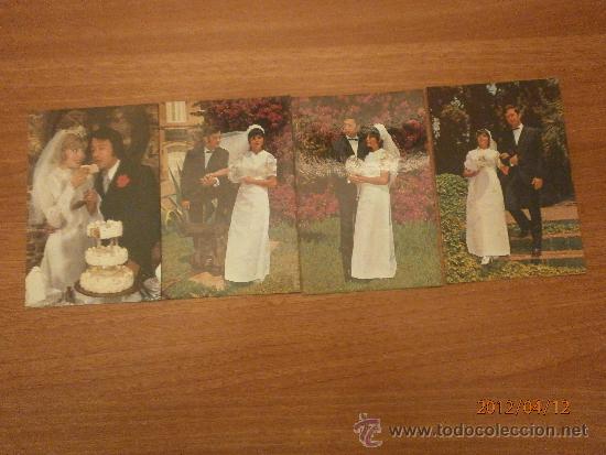 4 POSTALES PAREJAS DIFERENTES SIN CIRCULAR