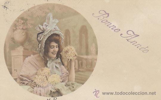 Cartoline: joven, de rayado continuo circulada en 1904 ver dorso