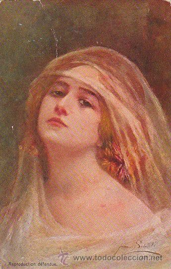 Cartoline: joven, de rayado continuo circulada ver dorso