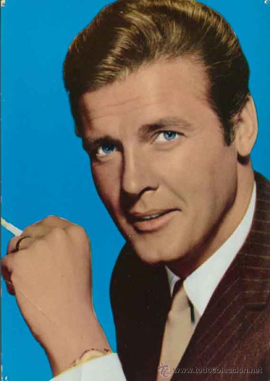 Postales: Postal actor de cine - Roger Moore - Foto 1