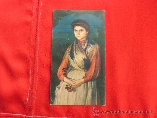 Postales: postal mujer con rosa s/c P-1289 - Foto 1