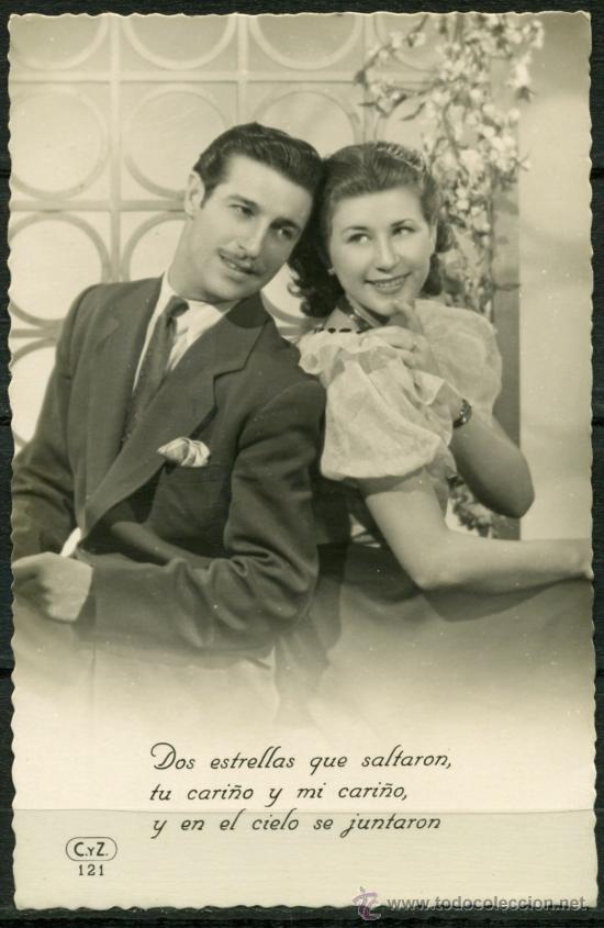 Cartoline: Postal Antigua - Enamorados