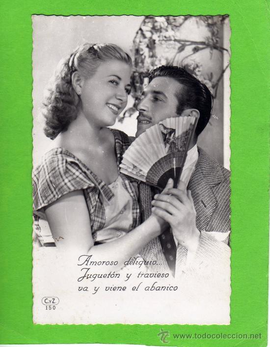 Postais: ANTIGUA POSTAL -  PAREJA DE ENAMORADOS - A&Ntilde;OS 40. - SIN CIRCULAR.