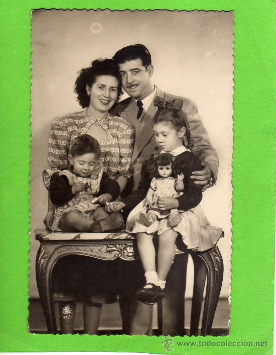Postais: ANTIGUA POSTAL -  FAMILIA  - A&Ntilde;OS 40. - SIN CIRCULAR.