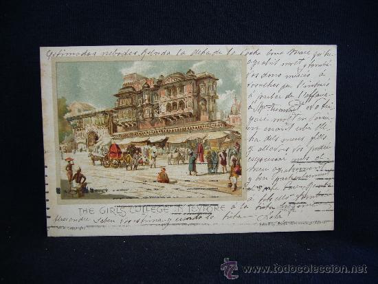 Cartes Postales: Postal Rom&aacute;ntica. Chicas en la Universidad de Jeypore. Ed. Joseph.H.