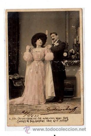 Postais: TARJETA POSTAL. GALANTES Y MUJERES. EL Y ELLA.