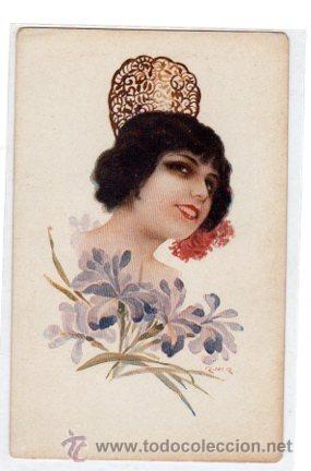 Postais: TARJETA POSTAL. GALANTES Y MUJERES. EDICIONES VICTORIA. COLL SALIETI. TIPO ESPA&Ntilde;OL. R. MIR.